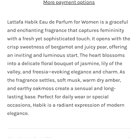 Lattafa Habik Womans Perfume - Picture 5 of 5